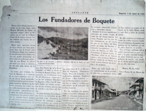 1950 "Forward" newspaper article about the founders of Boquete